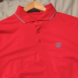 G/FORE Red Polo Shirt Classic Design